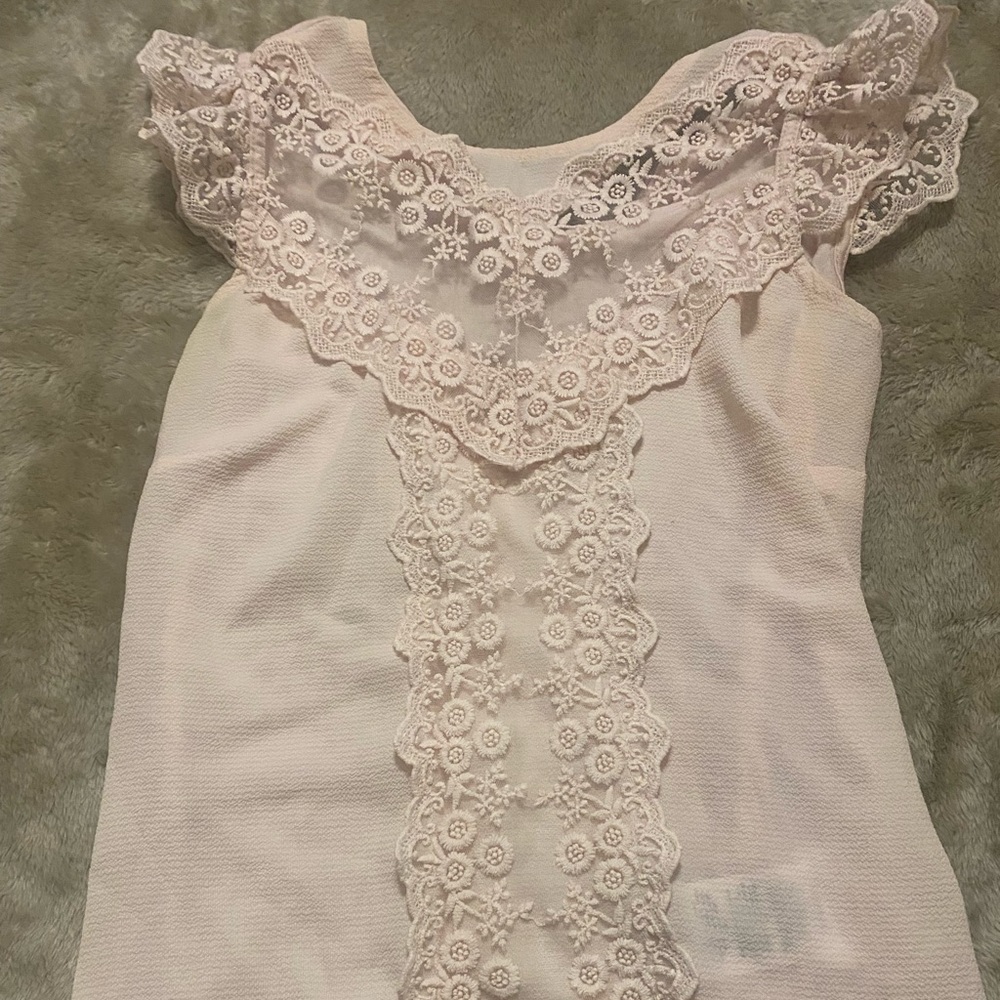 Naf Naf Floral Frill Column Shirt